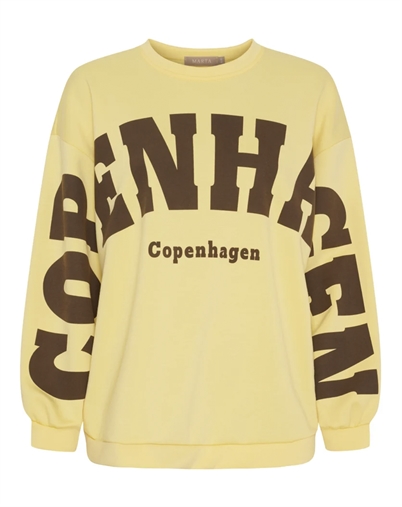 Marta du Chateau - MDCHibiscus Sweatshirt - Yellow/Moro